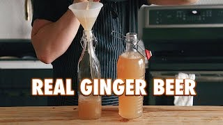 3 Ingredient Homemade Fermented Ginger Beer