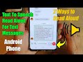 How to Set Text To Speech Read Aloud For Text Messages on Android 11 | 2021