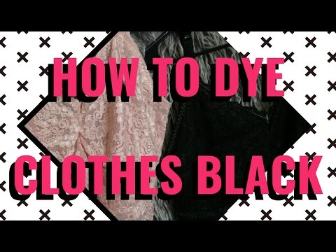 How to Dye Clothes Black - Lace Fabric | Ashen Tigress How to Dye Clothes Black - Lace Fabric | Ashen Tigress