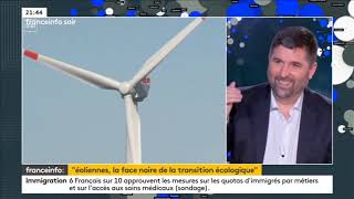 Éoliennes de Fabien Bouglé sur France info TV (Rocher)