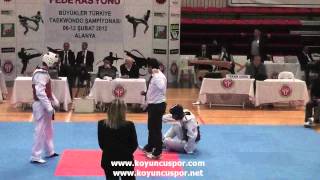 74kg Ridvan Baygut - Hakan Ozalp (2012 Turkish Senyor Taekwondo Championships)