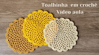 Toalhinha em crochê - Vídeo aula por @AndreaSantoscroche