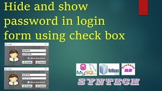 password hide and show in jTextfiled using jCheck box