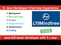 Java Developer interview question and answer LTI Mindtree
