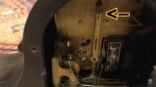 The basics on adjusting the beat (tick tock) on a pendulum clock fix and repair diy