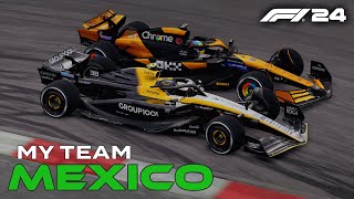 AGGRESSIVE OVERTAKING!! | F1 24 My Team Career Mode | Round 20 Mexico