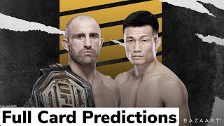 UFC 273: Volkanovski vs. Korean Zombie Full card Predictions !!!!!!!! #UFC273