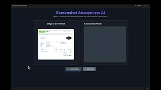 Screenshot PII Data Anonymiser App for Technical Documentation