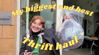 Vintage Kilo Sale, Vinted and Charity shop Haul | My biggest and best thrift haul