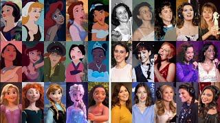 Disney Princesses | Live vs Animation | Side By Side Comparison