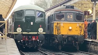 Class 33109 comes thrashing out of Bury Bolton Street on a Rawenstall service.