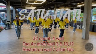 Satu Hati Line Dance - Choreo by Andrico Yusran INA - Demo by NIC Dance Studio