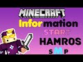 Minecraft Hamros SMP start || Information || PP Gaming