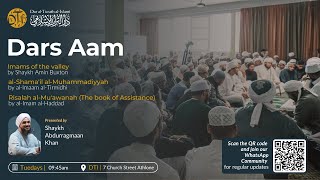 Dars Aam - Shaykh Abdurragmaan Khan