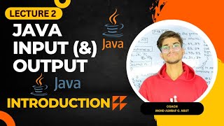 Variables in Java | Input & output| complete placement course| Lecture 2 | CODE SCHOOL
