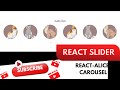 ReactJS : react-alice-carousel - Simple slider beginner tutorial