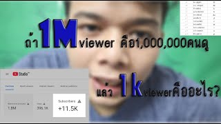 ถ้า 1M views คือ 1,000,000 คนดู  แล้ว 1k views อะไร?  M,k,G หลังตัวเลขคืออะไร ใช้ยังไง