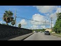 driving in barbados bridgetown to north point st. lucy 4k