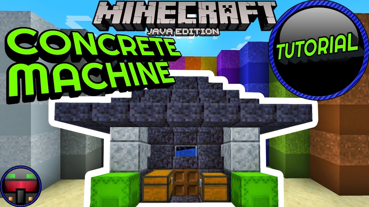 Minecraft Concrete Tutorial Youtube