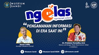 PENGAMANAN INFORMASI DI ERA SAAT INI