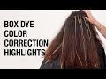 How to Fix Box Dye with Dimensional Beige Highlights | Color Correction Hair Tutorial | Kenra Color