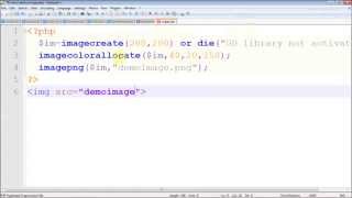 Creating image in PHP