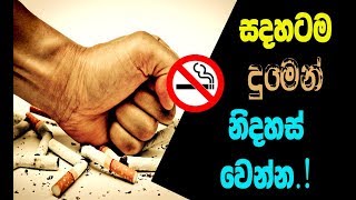 දුම්පානය නවත්තන්න බැරි ඔබට ජිවිතය බේරාගන්න මෙන්න    - The Best Natural Home Remedies to Quit Smoking