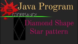 Print Diamond Shape Starpattern program in java l #star#daimondstarpattern #trending #java