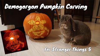 STRANGER THINGS themed pumpkin carving for Halloween 2025 👻