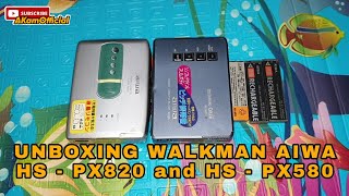 Unboxing Walkman Aiwa PX820 dan PX580