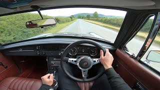 Driving a 1977 MGB GT V8 Manual POV - Classic British Sports Car Experience!