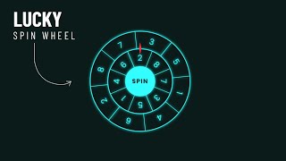 How to Make Spin Wheel using HTML CSS & JAVASCRIPT | Lucky Spinning Wheel Game