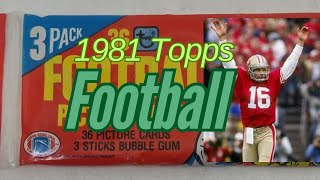 1981 Topps FB Grocery Rack Pack - Chasing Joe Montana