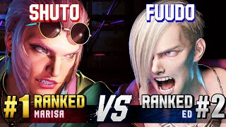 SF6 ▰ SHUTO (#1 Ranked Marisa) vs FUUDO (#2 Ranked Ed) ▰ High Level Gameplay