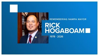 Memorial service for Nampa Mayor Rick Hogaboam