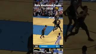 Russell Westbrook 3 Amazing Dunks You Must See #nba #shorts