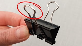 Not many people know the secret of the paper clip.