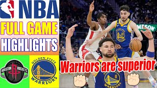 Golden State Warriors vs Houston Rockets [FULL GAME] QTR Apr 04, 2024 | NBA Highlights 2024