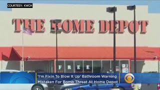 ‘I’m Fixin To Blow It Up’: Bathroom Warning Mistaken For Bomb Threat At Home Depot