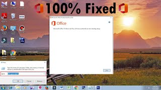 100% Fixed "Microsoft Office Encountered an error during setup"