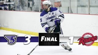 Stonehill Ice Hockey Defeats Franklin Pierce University, 3-1