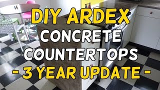 Our DIY Ardex Feather Finish Concrete Countertops (3 Year Update!)