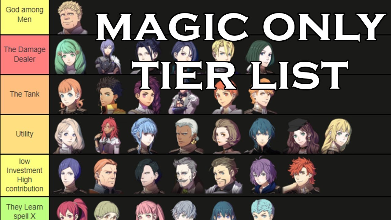 Magic Is Everything!!! Fire Emblem Three Houses Tier List - YouTube