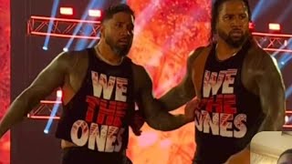 Jimmy uso & jey uso leaving after attacking roman reigns at wwe night of champions 2023