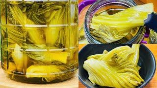 Học được cách làm dưa cải chua vàng giòn ngon thấm vị nhanh ăn nhất