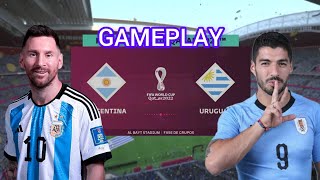 SIMULEI ARGENTINA VS URUGUAI NO FIFA 23| Gameplay De Fifa