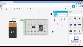 7 Segment Display using 555 timer IC