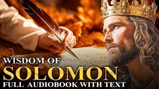 WISDOM OF SOLOMON 🌟 The Missing Book Of Solomon | Full Audiobook With Text (KJV)