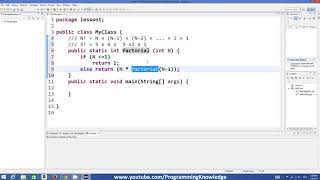 Java Tutorial For Beginners 30 Recursion in java