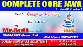 Core Java Exception Handling finally block